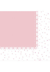 Tovagliolo Rosa cm33x33 20pz